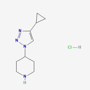 4-(4-cyclopropyl-1H-1,2,3-triazol-1-yl)piperidine hydrochloride