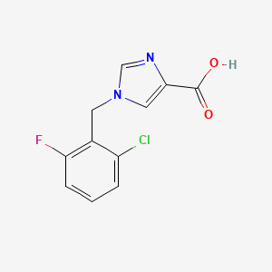 1-[(2-chloro-6-fluorophenyl)methyl]-1H-imidazole-4-carboxylic acid
