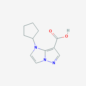 1-cyclopentyl-1H-imidazo[1,2-b]pyrazole-7-carboxylic acid