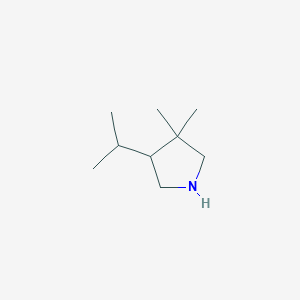 3,3-Dimethyl-4-(propan-2-yl)pyrrolidine