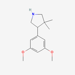 4-(3,5-Dimethoxyphenyl)-3,3-dimethylpyrrolidine