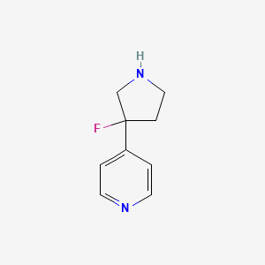 4-(3-Fluoropyrrolidin-3-yl)pyridine