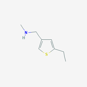 molecular formula C8H13NS B1489279 [(5-Ethylthiophen-3-yl)methyl](methyl)amine CAS No. 1508752-58-6