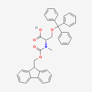 molecular formula C38H33NO5 B14892805 Fmoc-N-Me-Ser(Trt)-OH 