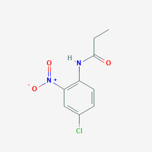 molecular formula C9H9ClN2O3 B14892828 N-(4-chloro-2-nitrophenyl)propanamide 