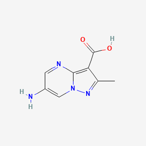 6-Amino-2-methylpyrazolo[1,5-a]pyrimidine-3-carboxylic acid