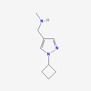 molecular formula C9H15N3 B1489286 [(1-cyclobutyl-1H-pyrazol-4-yl)methyl](methyl)amine CAS No. 1550788-84-5