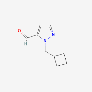 molecular formula C9H12N2O B1489291 1-(cyclobutylmethyl)-1H-pyrazole-5-carbaldehyde CAS No. 1236366-27-0