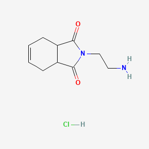 molecular formula C10H15ClN2O2 B1489294 2-(2-aminoethyl)-3a,4,7,7a-tetrahydro-1H-isoindole-1,3(2H)-dione hydrochloride CAS No. 1864053-57-5