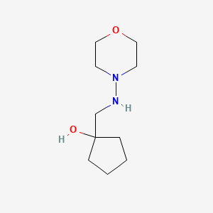 molecular formula C10H20N2O2 B1489297 1-{[(Morpholin-4-yl)amino]methyl}cyclopentan-1-ol CAS No. 1553342-59-8