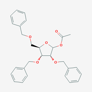 molecular formula C28H30O6 B014893 1-O-Acetyl-2,3,5-tri-O-benzyl-D-ribofuranose CAS No. 58381-23-0