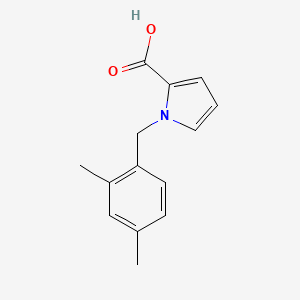 molecular formula C14H15NO2 B1489300 1-[(2,4-dimethylphenyl)methyl]-1H-pyrrole-2-carboxylic acid CAS No. 1539796-22-9