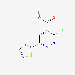 molecular formula C9H5ClN2O2S B1489302 3-Chloro-6-(thiophen-2-yl)pyridazine-4-carboxylic acid CAS No. 1528037-31-1