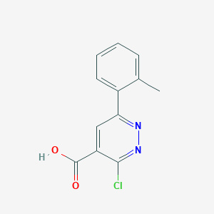 molecular formula C12H9ClN2O2 B1489303 3-Chloro-6-(o-tolyl)pyridazine-4-carboxylic acid CAS No. 1529557-76-3