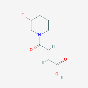 molecular formula C9H12FNO3 B1489310 (E)-4-(3-fluoropiperidin-1-yl)-4-oxobut-2-enoic acid CAS No. 1998840-78-0