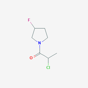 molecular formula C7H11ClFNO B1489312 2-Chloro-1-(3-fluoropyrrolidin-1-yl)propan-1-one CAS No. 2002031-64-1