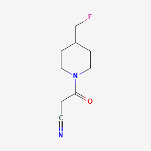 molecular formula C9H13FN2O B1489315 3-(4-(Fluoromethyl)piperidin-1-yl)-3-oxopropanenitrile CAS No. 2023718-90-1