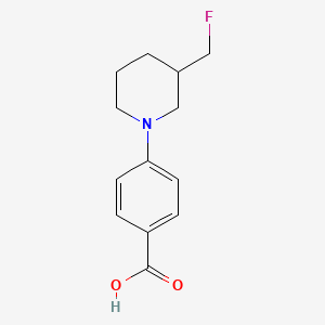 molecular formula C13H16FNO2 B1489316 4-(3-(Fluoromethyl)piperidin-1-yl)benzoic acid CAS No. 2097987-18-1