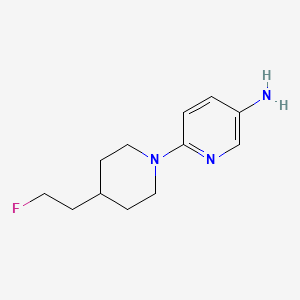 molecular formula C12H18FN3 B1489317 6-(4-(2-Fluoroethyl)piperidin-1-yl)pyridin-3-amine CAS No. 2091716-45-7