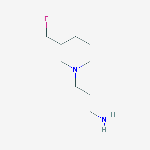 molecular formula C9H19FN2 B1489319 3-(3-(Fluoromethyl)piperidin-1-yl)propan-1-amine CAS No. 2098082-55-2