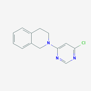 molecular formula C13H12ClN3 B1489324 2-(6-Chloro-4-pyrimidinyl)-1,2,3,4-tetrahydroisoquinoline CAS No. 1121625-27-1