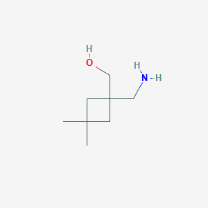 molecular formula C8H17NO B1489327 (1-(Aminomethyl)-3,3-dimethylcyclobutyl)methanol CAS No. 1489162-37-9