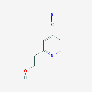 molecular formula C8H8N2O B1489328 2-(2-Hydroxyethyl)isonicotinonitrile CAS No. 106474-82-2