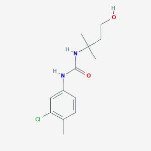 molecular formula C13H19ClN2O2 B14893325 1-(3-Chloro-4-methylphenyl)-3-(4-hydroxy-2-methylbutan-2-yl)urea 