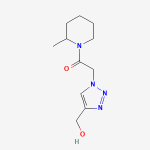 2-[4-(hydroxymethyl)-1H-1,2,3-triazol-1-yl]-1-(2-methylpiperidin-1-yl)ethan-1-one