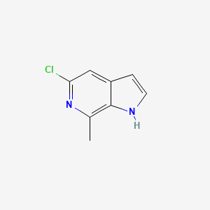 molecular formula C8H7ClN2 B1489336 5-Chloro-7-methyl-1H-pyrrolo[2,3-C]pyridine CAS No. 930790-54-8