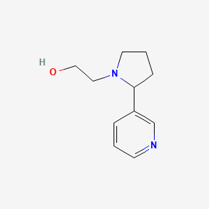 molecular formula C11H16N2O B1489347 2-(2-(Pyridin-3-yl)pyrrolidin-1-yl)ethan-1-ol CAS No. 101471-60-7
