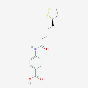 molecular formula C15H19NO3S2 B148935 Lipoyl-4-aminobenzoic acid CAS No. 129706-46-3