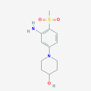1-[3-Amino-4-(methylsulfonyl)phenyl]-4-piperidinol