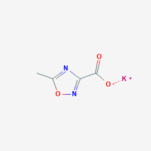molecular formula C4H3KN2O3 B1489356 Potassium 5-methyl-1,2,4-oxadiazole-3-carboxylate CAS No. 20615-94-5