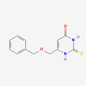 molecular formula C12H12N2O2S B1489360 6-((benzyloxy)methyl)-2-thioxo-2,3-dihydropyrimidin-4(1H)-one CAS No. 139296-90-5