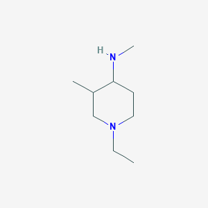 molecular formula C9H20N2 B1489361 1-ethyl-N,3-dimethylpiperidin-4-amine CAS No. 1247239-41-3