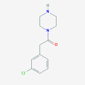molecular formula C12H15ClN2O B1489364 2-(3-Chlorophenyl)-1-(piperazin-1-yl)ethan-1-one CAS No. 1225823-53-9