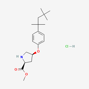 Methyl (2S,4S)-4-[4-(1,1,3,3-tetramethylbutyl)-phenoxy]-2-pyrrolidinecarboxylate hydrochloride