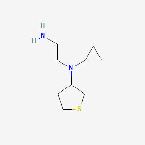 molecular formula C9H18N2S B1489370 N1-cyclopropyl-N1-(tetrahydrothiophen-3-yl)ethane-1,2-diamine CAS No. 1547081-54-8