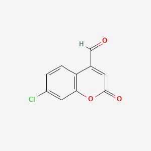 molecular formula C10H5ClO3 B14893780 7-Chloro-2-oxo-2H-chromene-4-carbaldehyde 