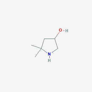 molecular formula C6H13NO B1489382 5,5-Dimethylpyrrolidin-3-ol CAS No. 1784937-75-2