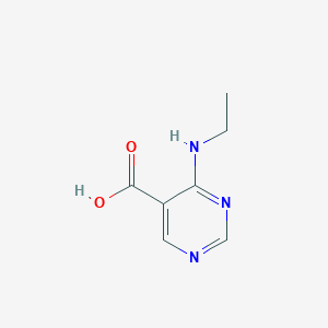 molecular formula C7H9N3O2 B1489386 4-(Ethylamino)pyrimidine-5-carboxylic acid CAS No. 1541314-17-3
