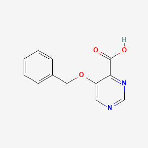 molecular formula C12H10N2O3 B1489399 5-(Benzyloxy)pyrimidine-4-carboxylic acid CAS No. 1782229-88-2