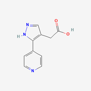 2-(3-(pyridin-4-yl)-1H-pyrazol-4-yl)acetic acid