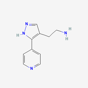 2-(3-(pyridin-4-yl)-1H-pyrazol-4-yl)ethan-1-amine