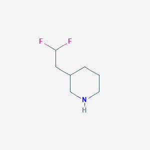 molecular formula C7H13F2N B1489407 3-(2,2-Difluoroethyl)piperidine CAS No. 1564714-23-3
