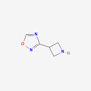 molecular formula C5H7N3O B1489408 3-(Azetidin-3-yl)-1,2,4-oxadiazole CAS No. 1781586-69-3