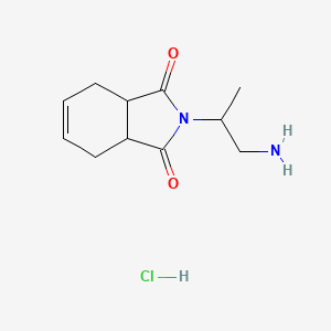 molecular formula C11H17ClN2O2 B1489412 2-(1-aminopropan-2-yl)-3a,4,7,7a-tetrahydro-1H-isoindole-1,3(2H)-dione hydrochloride CAS No. 1864057-07-7