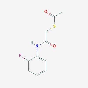 2-(acetylsulfanyl)-N-(2-fluorophenyl)acetamide