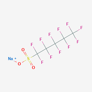 molecular formula C5F11NaO3S B1489422 Undecafluoropentane-1-sulfonic acid sodium salt CAS No. 630402-22-1